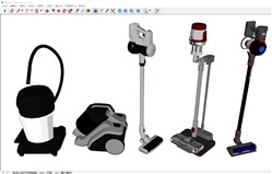 吸尘器的sketchup模型