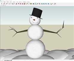 雪人的sketchup模型