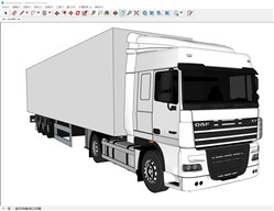 运输货车卡车的sketchup模型