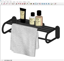 毛巾架的sketchup模型