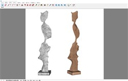 抽象雕塑的sketchup模型