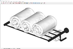 毛巾架的sketchup模型