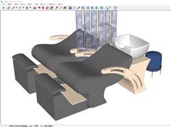 洗头椅SPA的sketchup模型