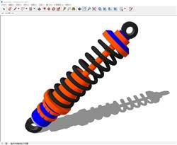 减震器的sketchup模型