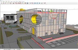 文创馆建筑的sketchup模型