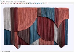 装饰背景板的sketchup模型