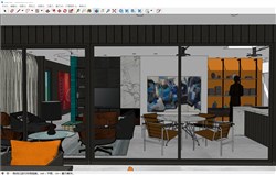 休闲住宅别墅的sketchup模型