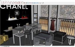 服装店首饰店的sketchup模型