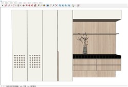 衣柜家具的sketchup模型