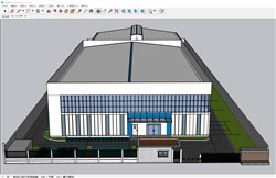 工厂厂房的sketchup模型