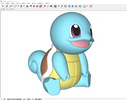 宠物精灵杰尼龟的sketchup模型