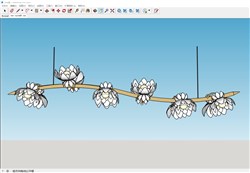 枝形吊灯的sketchup模型