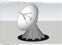 卫星接收塔的sketchup模型