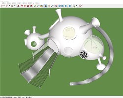 现代太空宇宙主题儿童游乐的sketchup模型