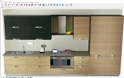 厨房橱柜的sketchup模型