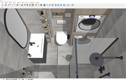 浴室卫生间的sketchup模型