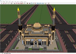 清真寺建筑的sketchup模型