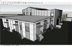 售楼处售楼部建筑的sketchup模型