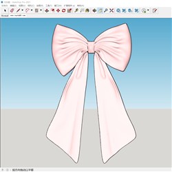 蝴蝶结装饰的sketchup模型