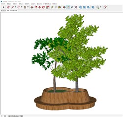 树池座椅的sketchup模型