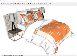 床铺的sketchup模型
