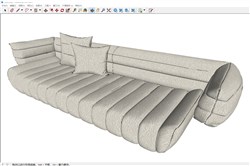沙发的sketchup模型
