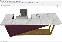 前台柜接待台的sketchup模型