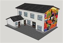 乡村自建房民居住宅模型