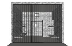 复古风格囚室牢房模型展示