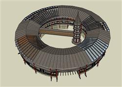 领略独特魅力：客家人圆形建筑模型展示