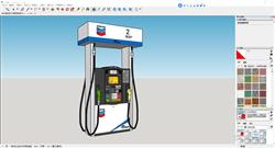 精准加油利器，Chevron 加油站加油枪模型细节全展示