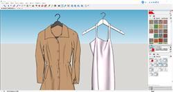 Sketchup打造时尚女装，两款单品造型别致，风格百搭吸睛