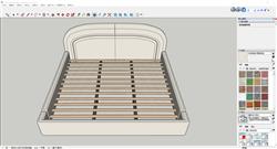 Sketchup 展示！简约时尚排骨床，揭秘排骨架床铺的精致设计