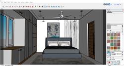 Sketchup打造现代床铺卧室，演绎简约时尚居住美学