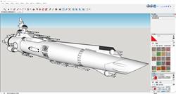 Sketchup构建未来星舰飞船，展现科幻宇宙航行载具风采