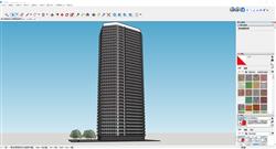 Sketchup打造现代摩天大楼模型，展现都市建筑独特线条与风貌
