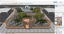 揭秘SketchUp下商业下沉广场设计，创意景观构筑潮流空间