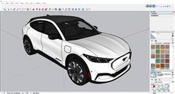 SketchUp福特野马SUV汽车模型，动感外观尽显美式越野魅力