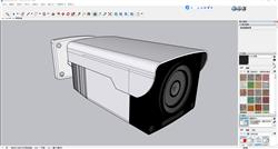 Sketchup呈现监控探头摄像头模型