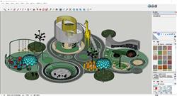 Sketchup打造现代儿童游乐区设计，多彩设施构建童趣空间