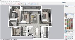 Sketchup呈现现代家装户型鸟瞰，解锁空间美学与实用布局