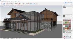 Sketchup演绎中式乡村民宿独特风情