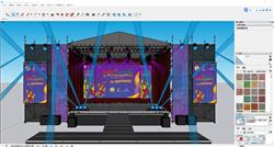 Sketchup桁架舞台灯光设计模型展示