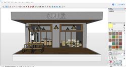 Sketchup餐饮店咖啡馆空间设计模型