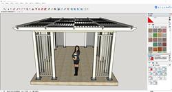 简约大气！Sketchup户外廊架设计呈现