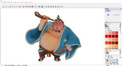 Sketchup呈现卡通太乙真人手办造型