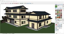 Sketchup演绎特色民宿客栈建筑模型