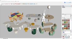 Sketchup呈现多样创意儿童玩具桌模型