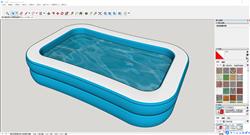 Sketchup呈现童趣风格儿童区游泳池模型