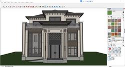 Sketchup新中式独栋别墅3D模型展示